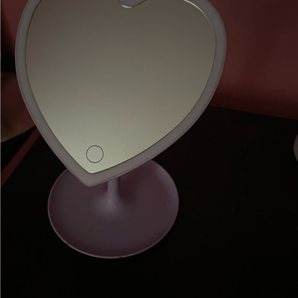Heart-Shaped Vanity Mirror